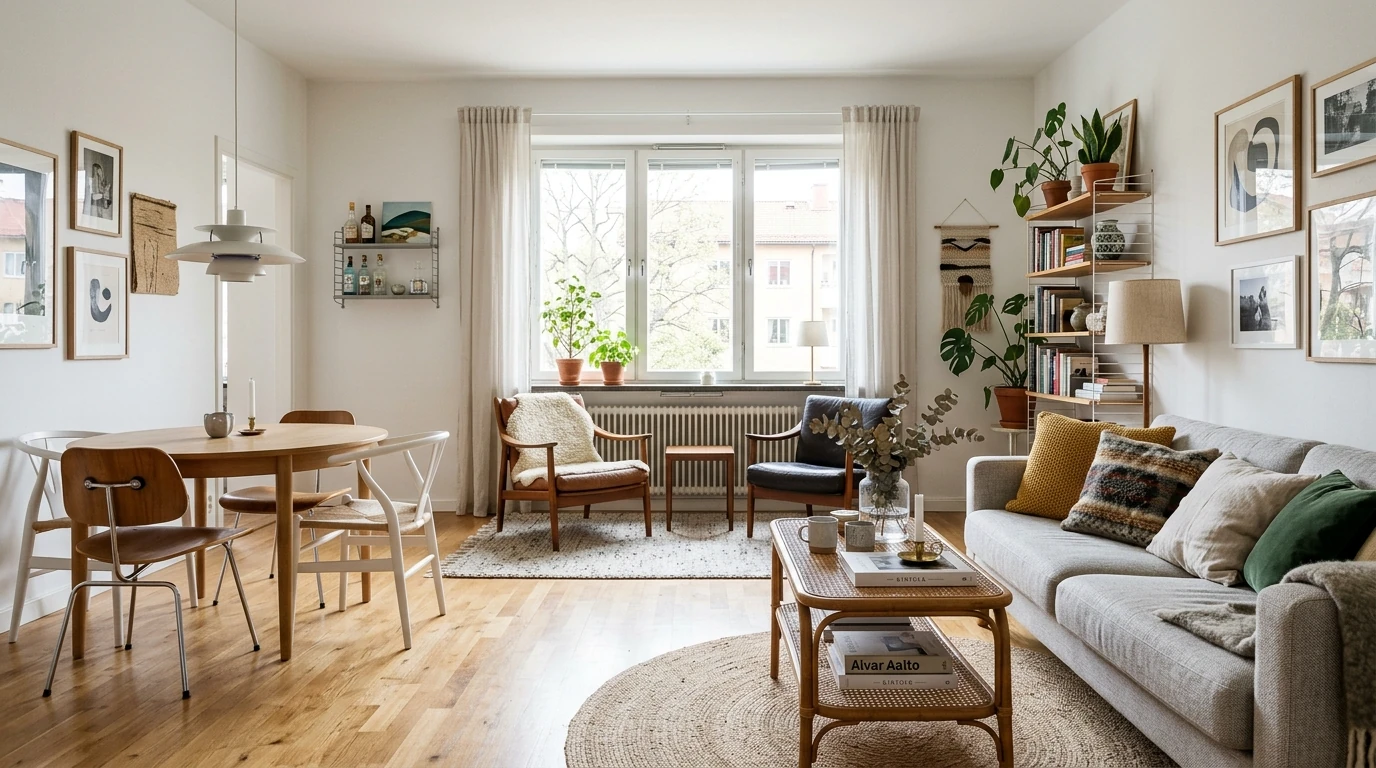 Modern eclectic apartment idea 7