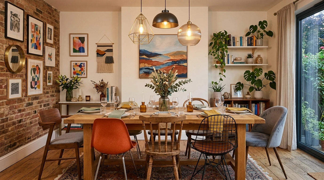 Modern eclectic apartment idea 10