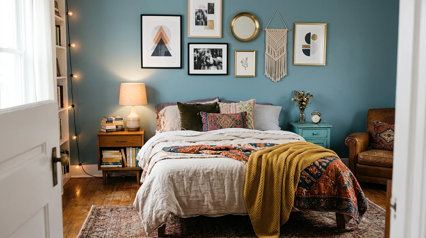Modern eclectic apartment idea 11