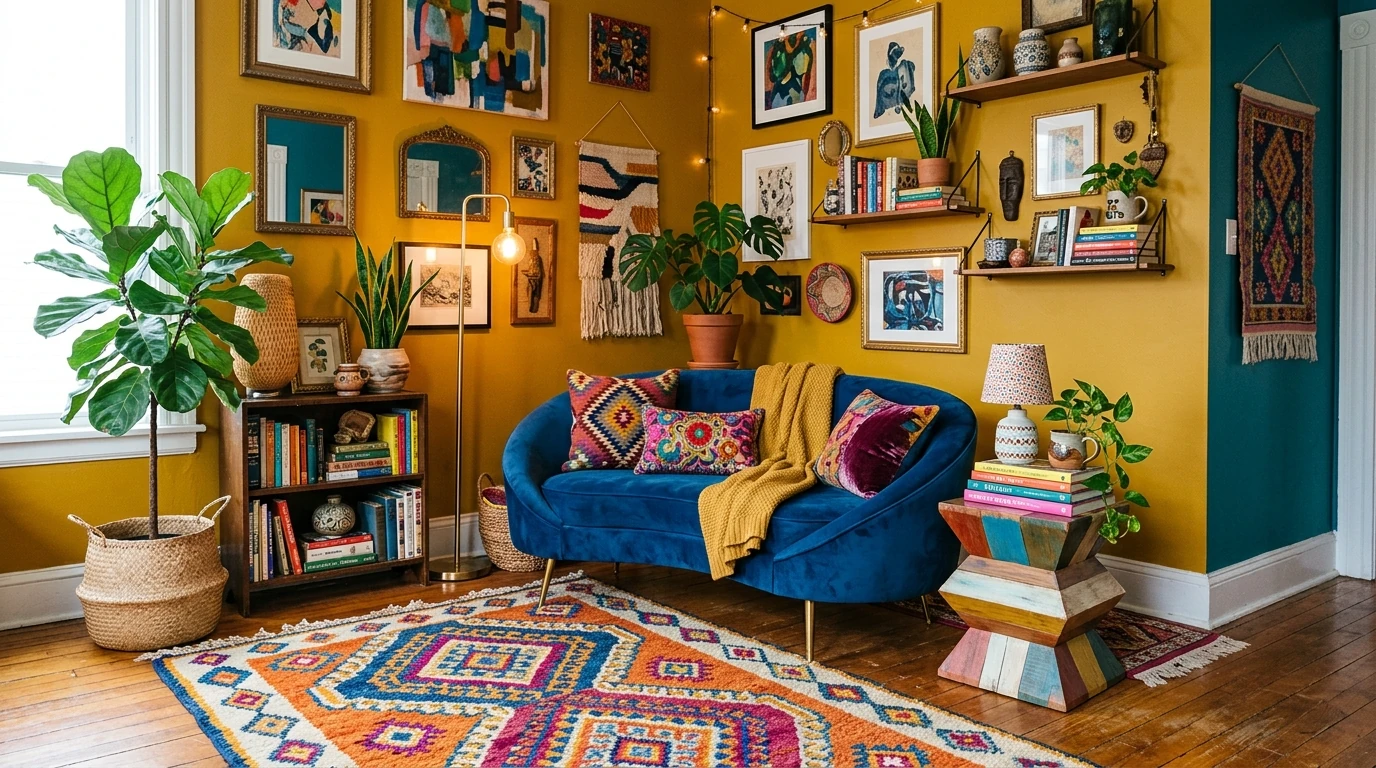 Modern eclectic apartment idea 12