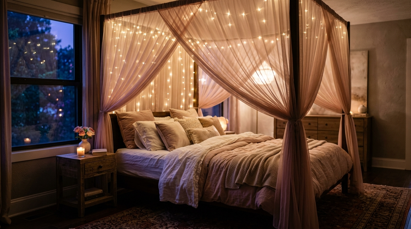 Dreamy Canopy Bed Ideas for a Luxurious Bedroom Feel idea 6