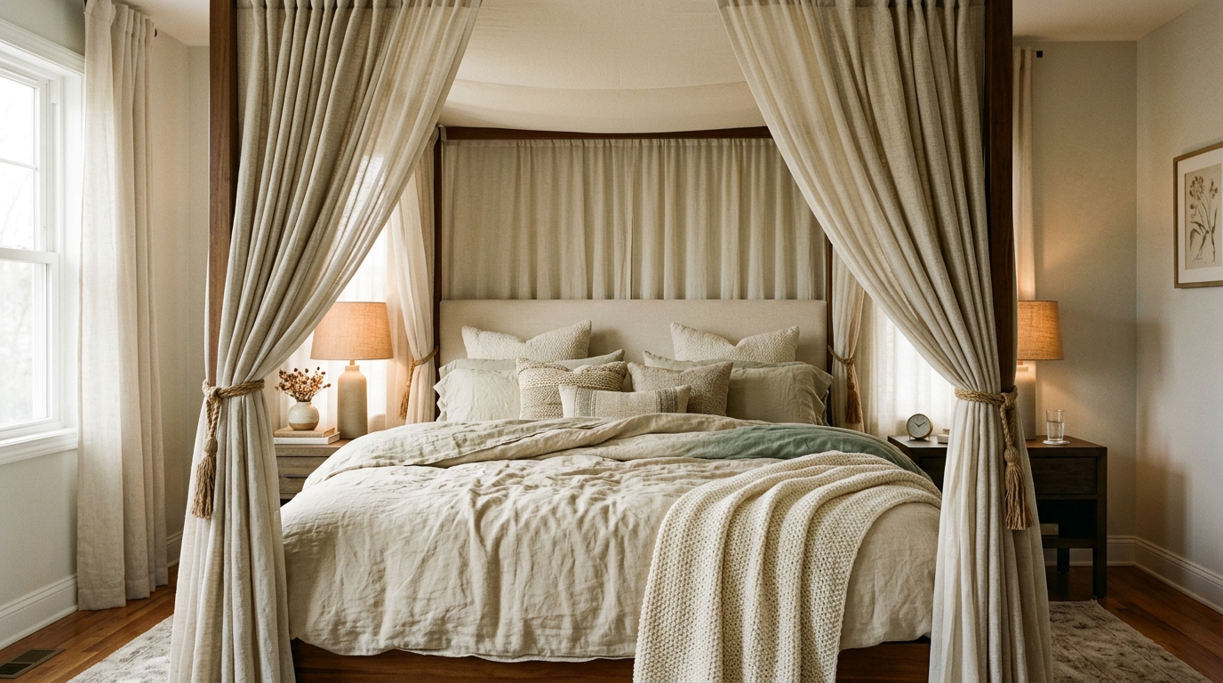 Dreamy Canopy Bed Ideas for a Luxurious Bedroom Feel idea 12
