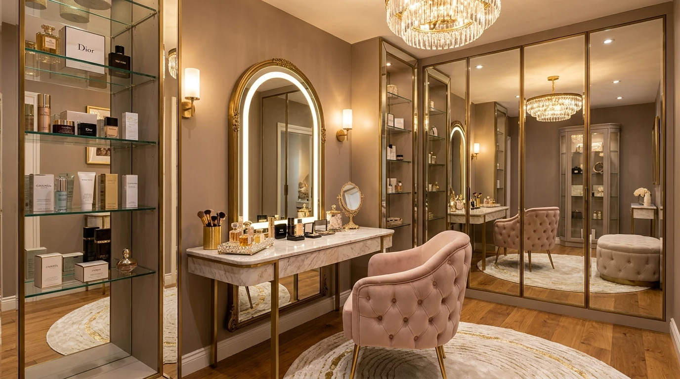 Dreamy vanity room idea 11