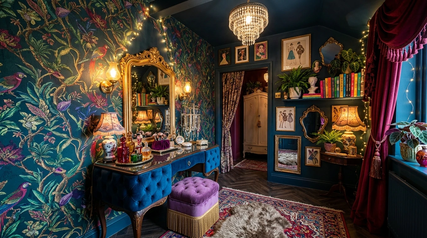 Dreamy vanity room idea 13