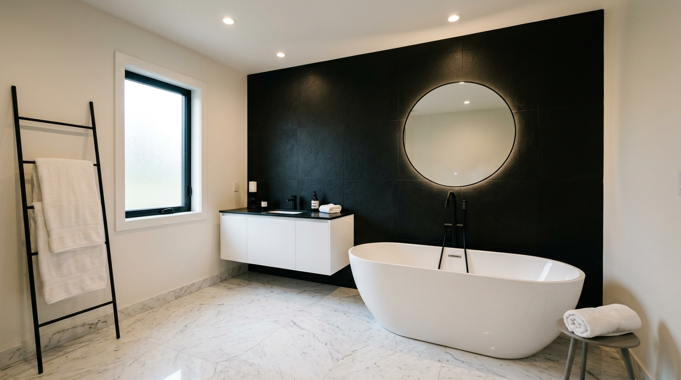 13 Elegant Black and White Bathroom Ideas for Timeless Contrast