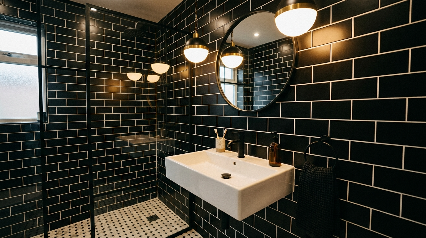 Elegant Black and White Bathroom Ideas for Timeless Contrast idea 4