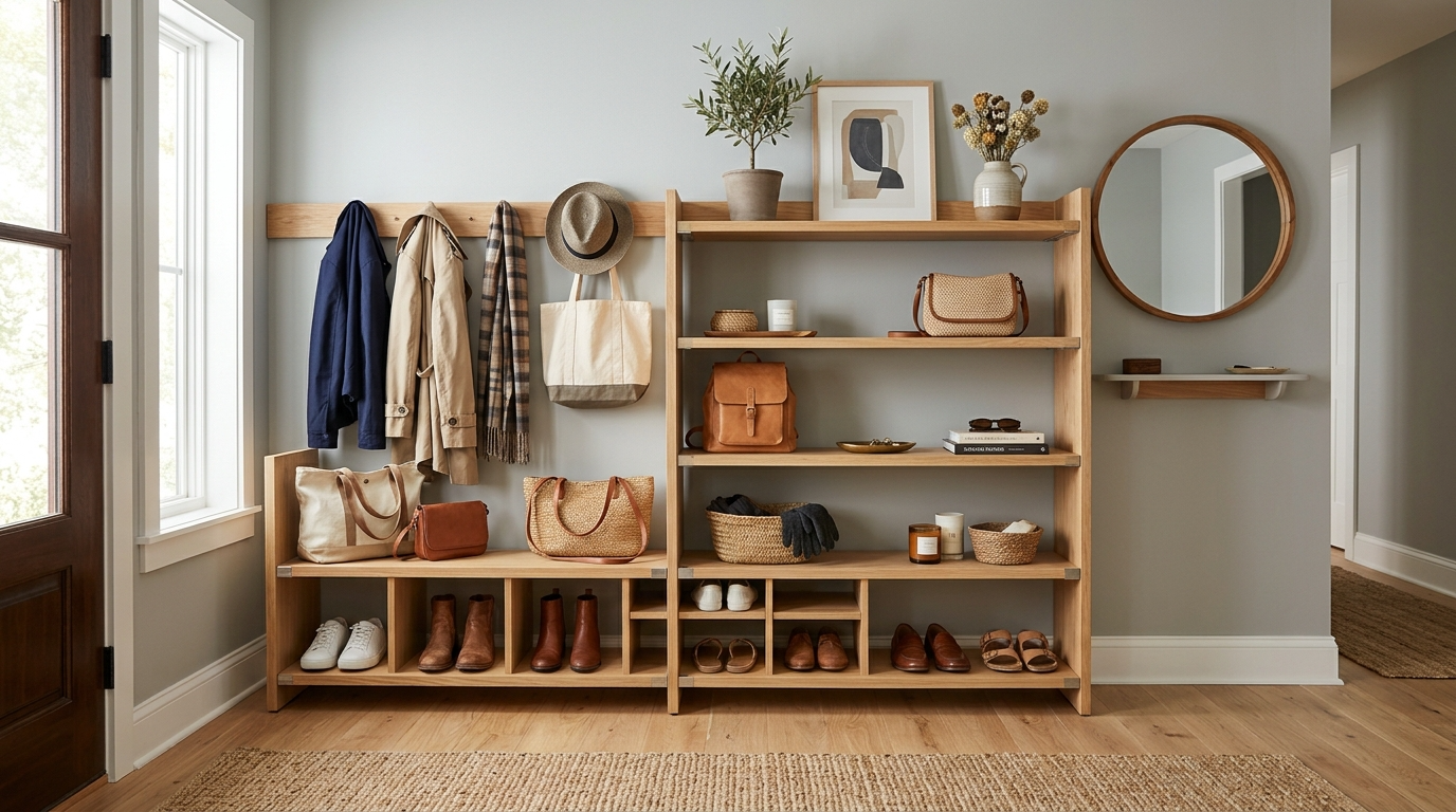 Functional Open Shelving Ideas for Stylish Storage idea 11