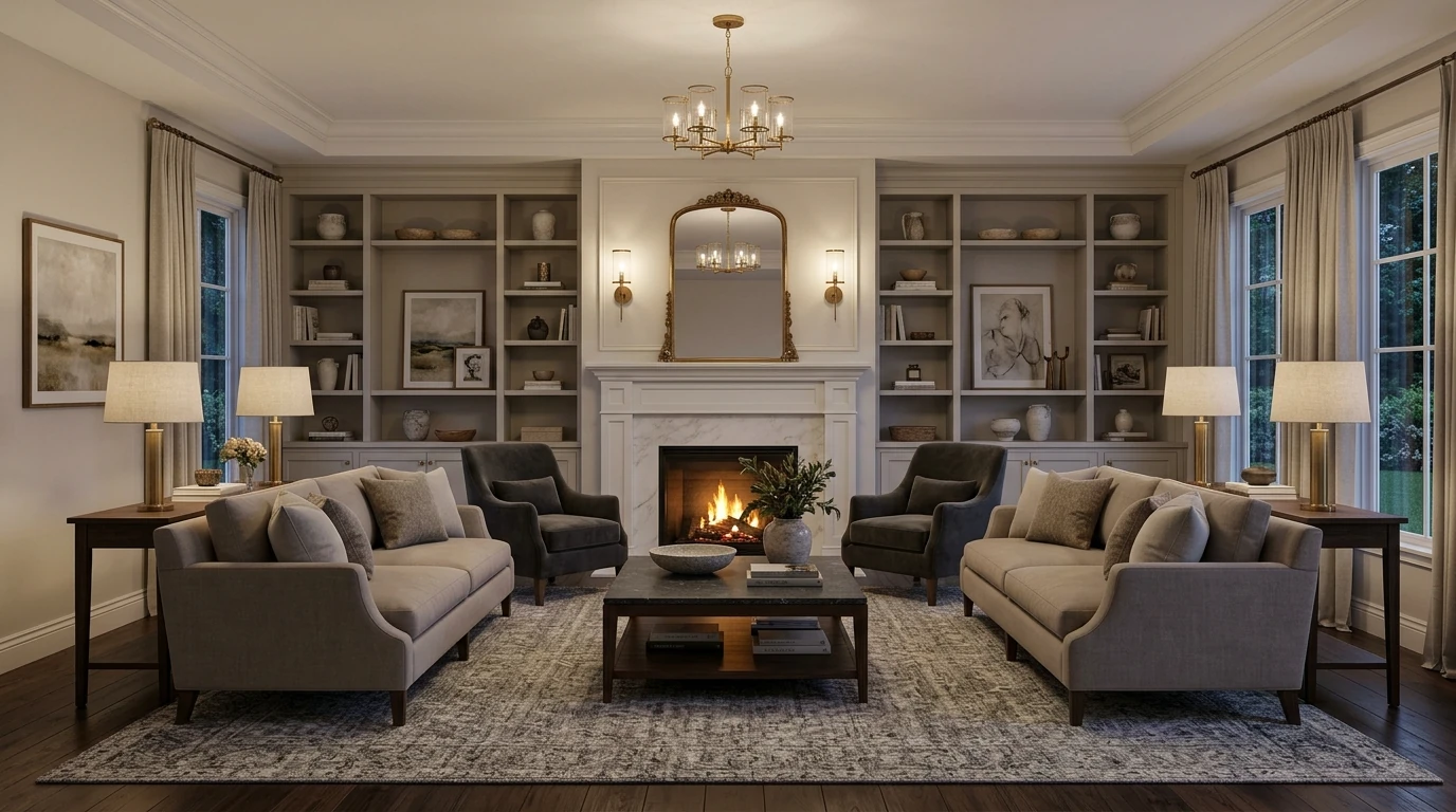 Harmonious living room idea 13