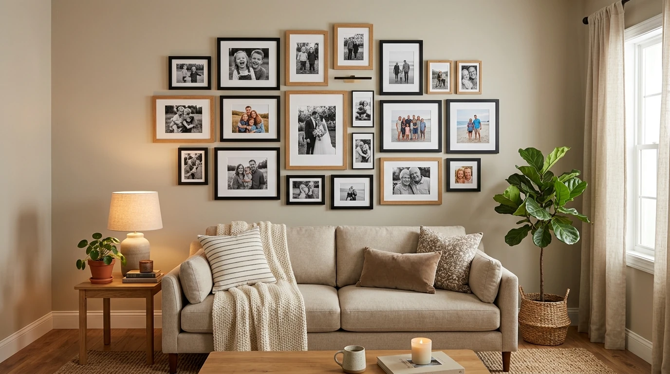 14 Heartfelt Photo Wall Decor Ideas for Meaningful Personal Displays