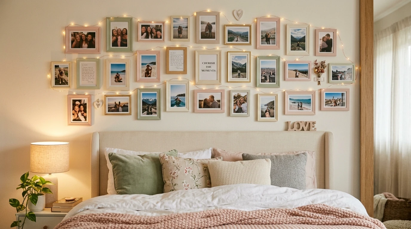 Photo wall decor idea 7