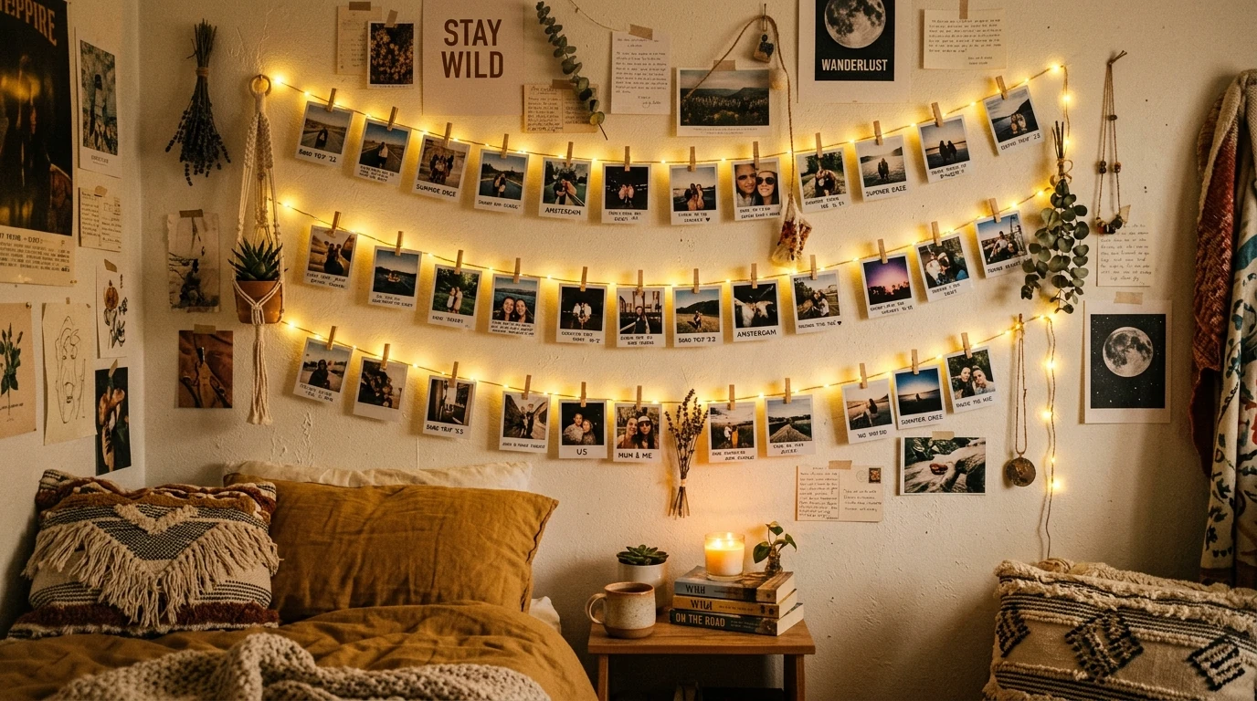 Photo wall decor idea 11