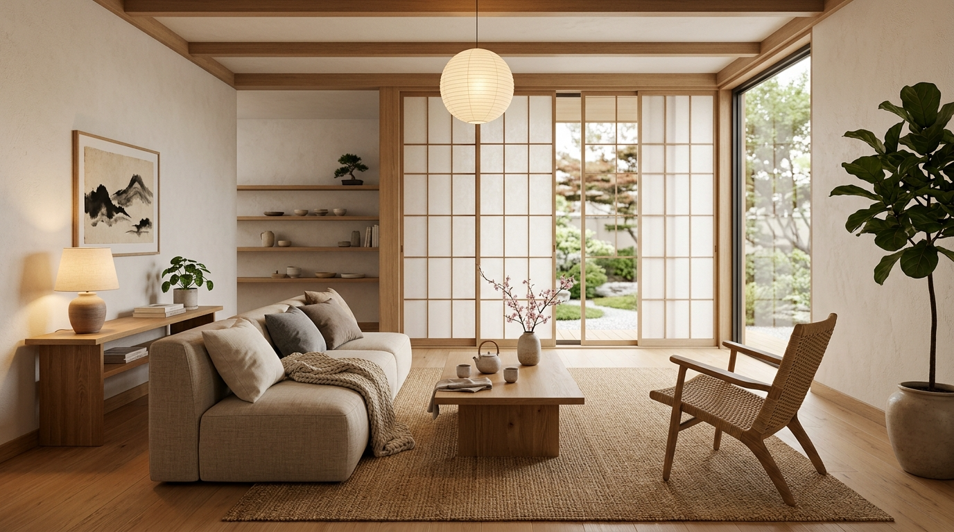 Inspiring Japandi Interior Design Ideas for Peaceful Living idea 7