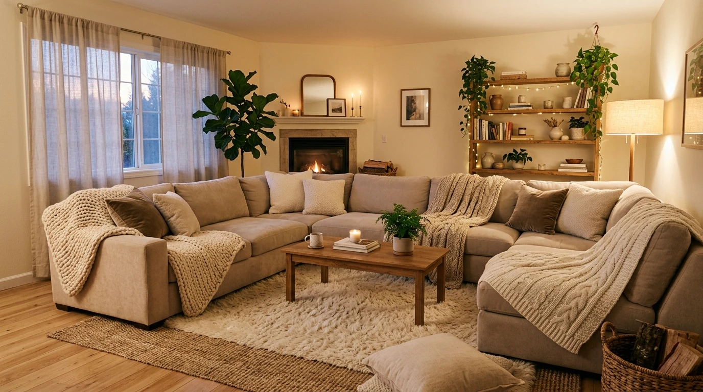 15 Inviting Cozy Living Room Design Ideas with Plush Textures