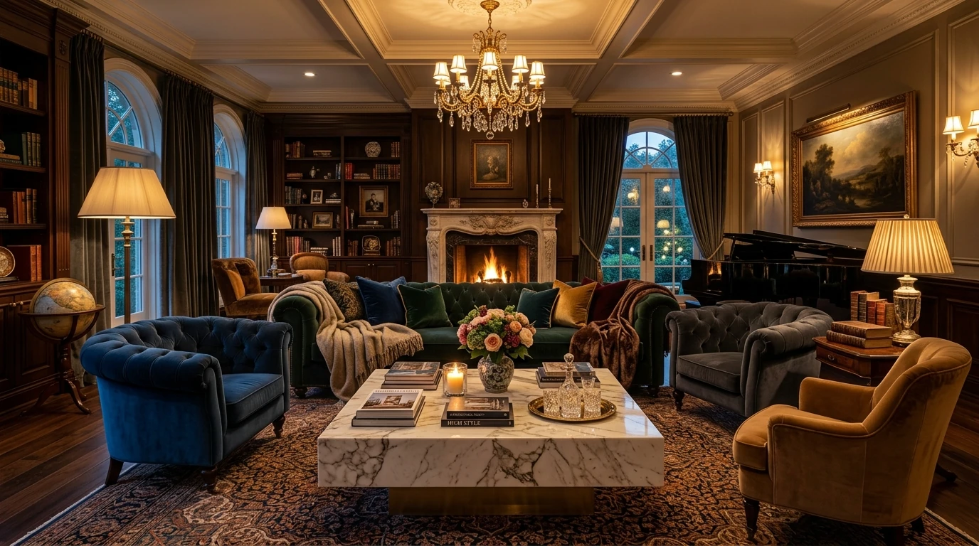 Plush living room idea 4