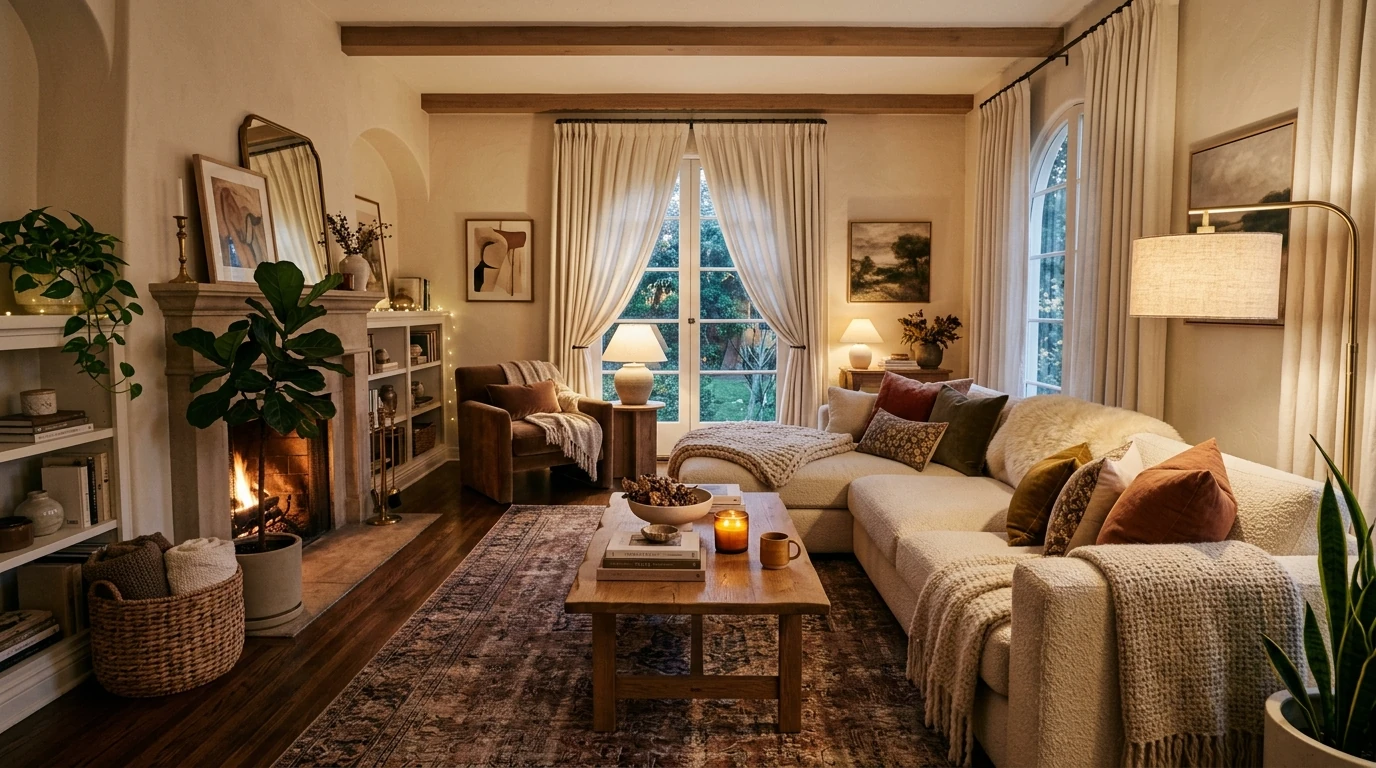 Plush living room idea 15