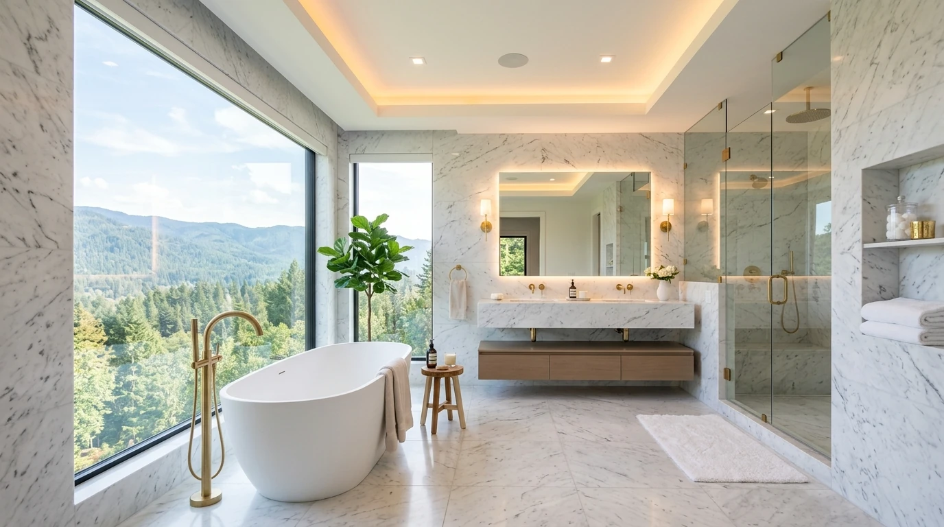 15 Luxurious Modern Bathroom Ideas for Everyday Spa Luxury