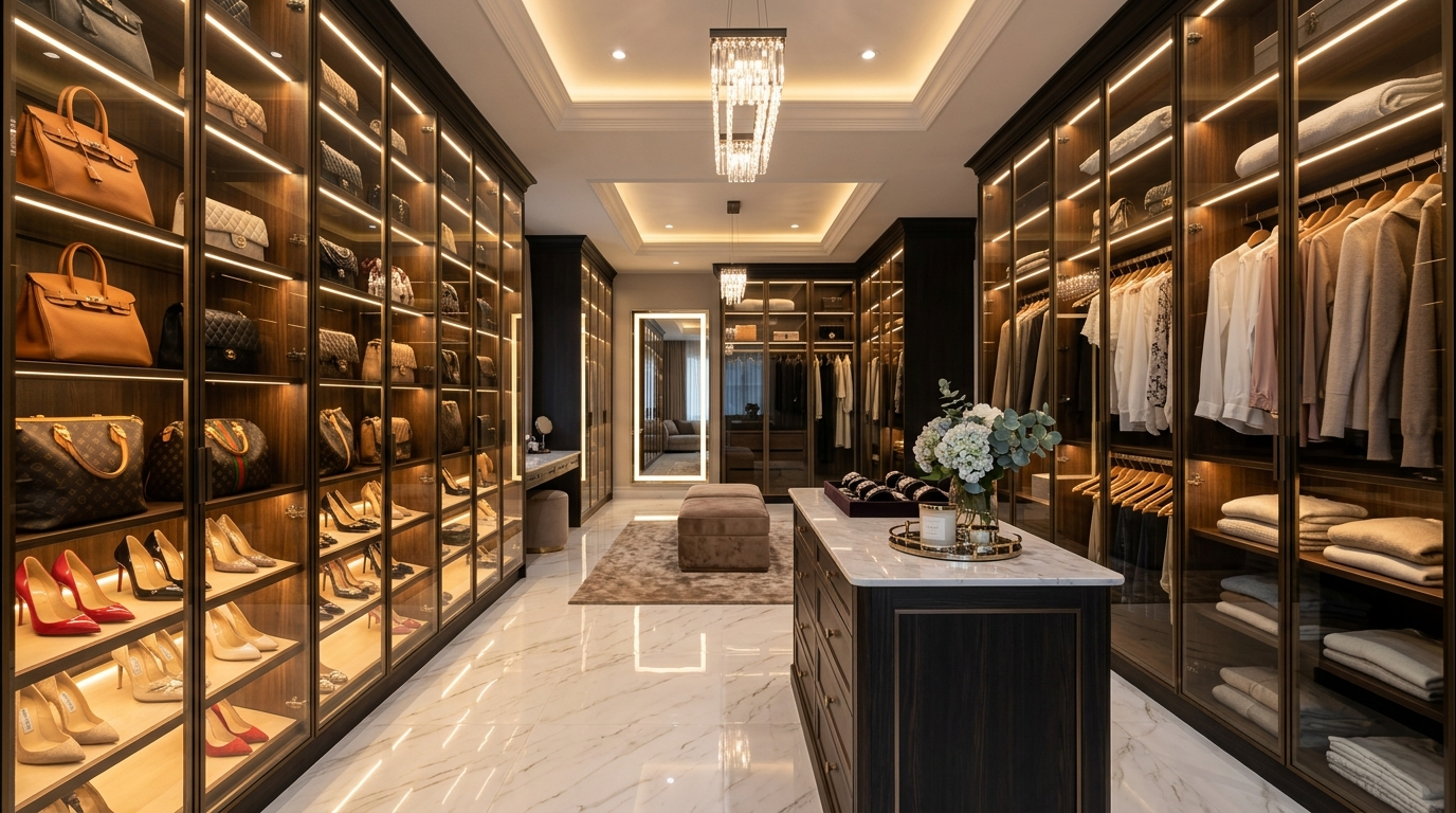 13 Luxury Walk-In Closet Ideas for Boutique Style Storage