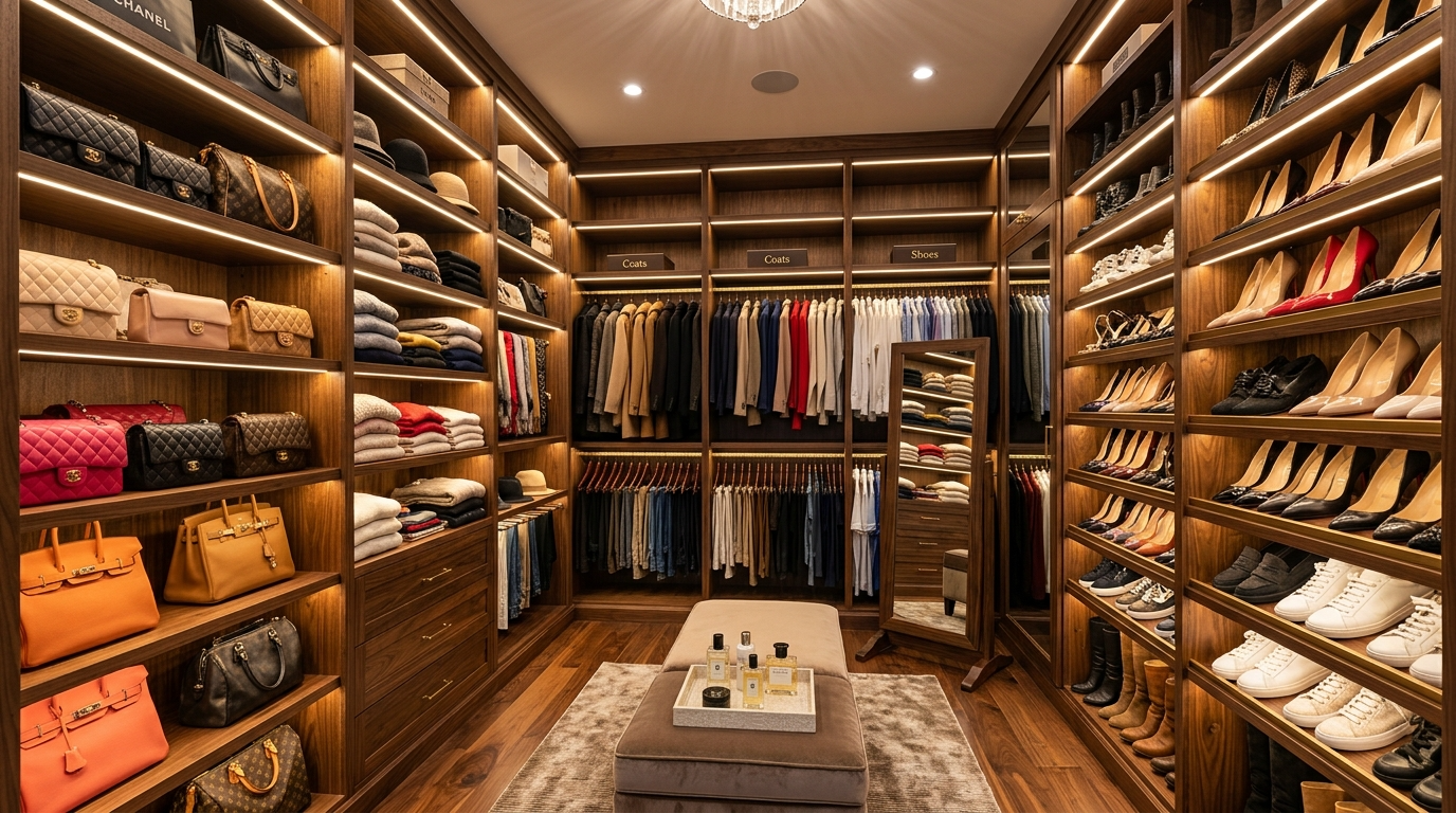 Luxury Walk-In Closet Ideas for Boutique Style Storage idea 5