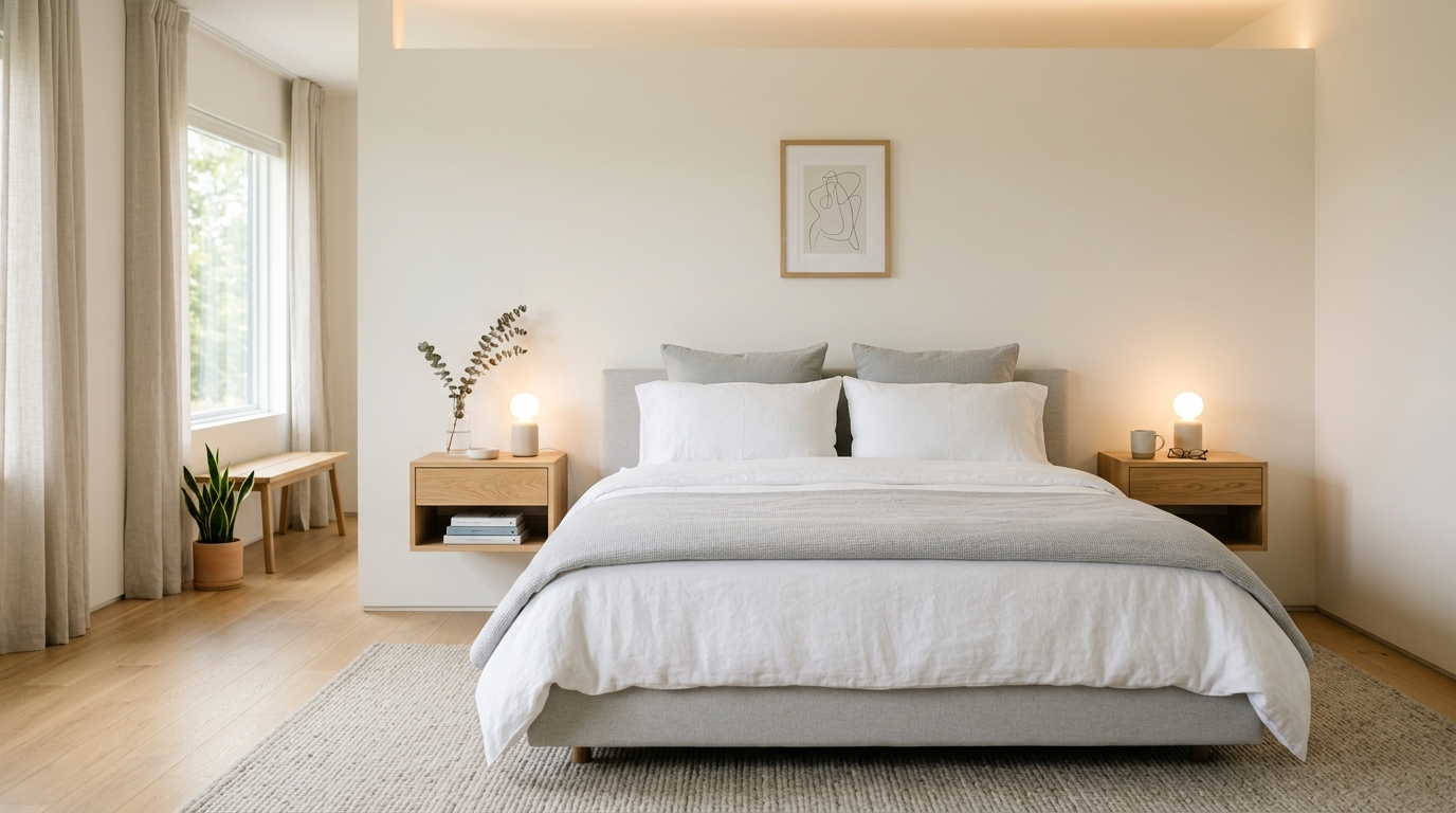 Minimalist Bedroom Decor Ideas for a Clean Calm Space idea 7