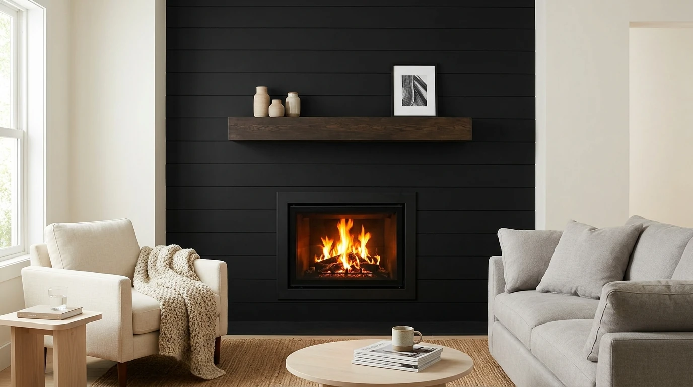 Modern Fireplace Wall Ideas for a Cozy Statement Feature idea 3