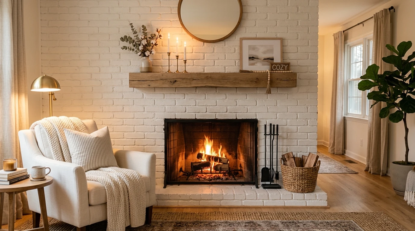 Modern Fireplace Wall Ideas for a Cozy Statement Feature idea 6