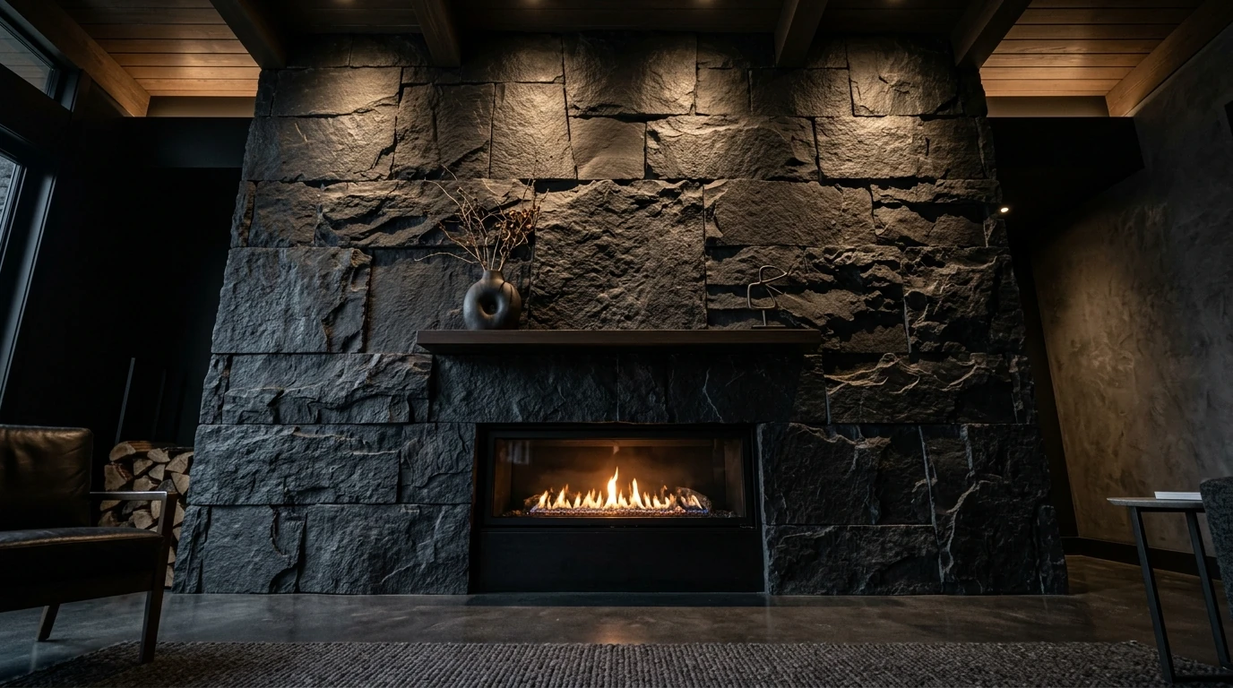 Modern Fireplace Wall Ideas for a Cozy Statement Feature idea 11