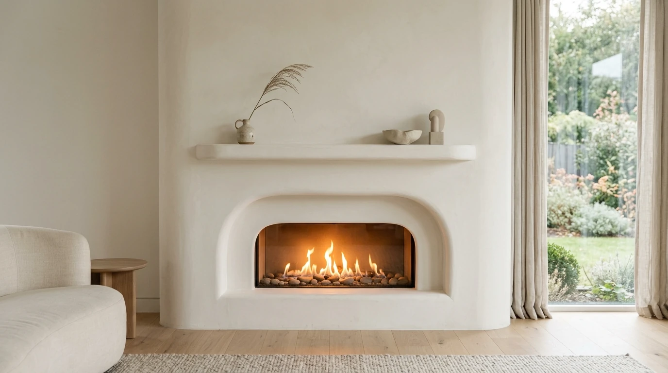 Modern Fireplace Wall Ideas for a Cozy Statement Feature idea 12