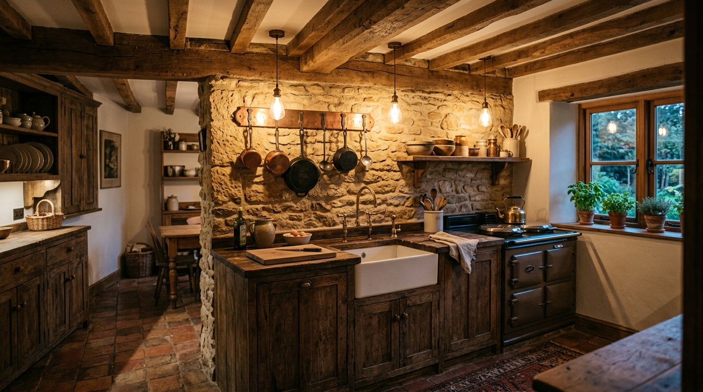 Modern Rustic Kitchen Ideas for Warm Contemporary Style idea 2