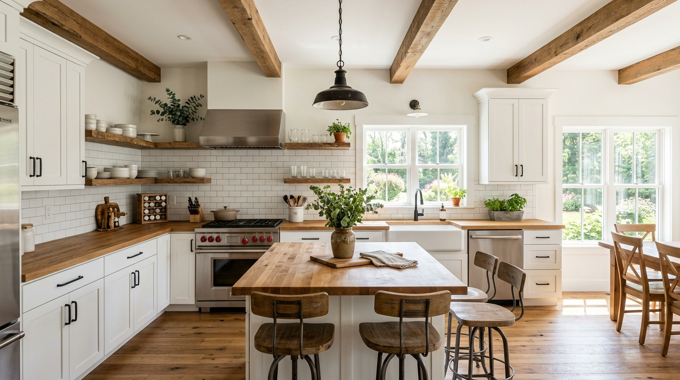 Modern Rustic Kitchen Ideas for Warm Contemporary Style idea 5