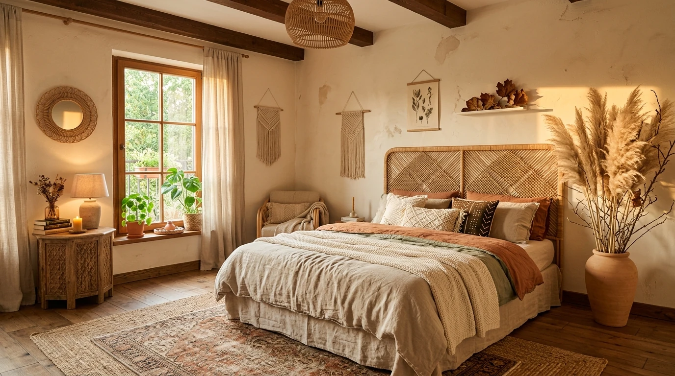 Earthy bedroom idea 3