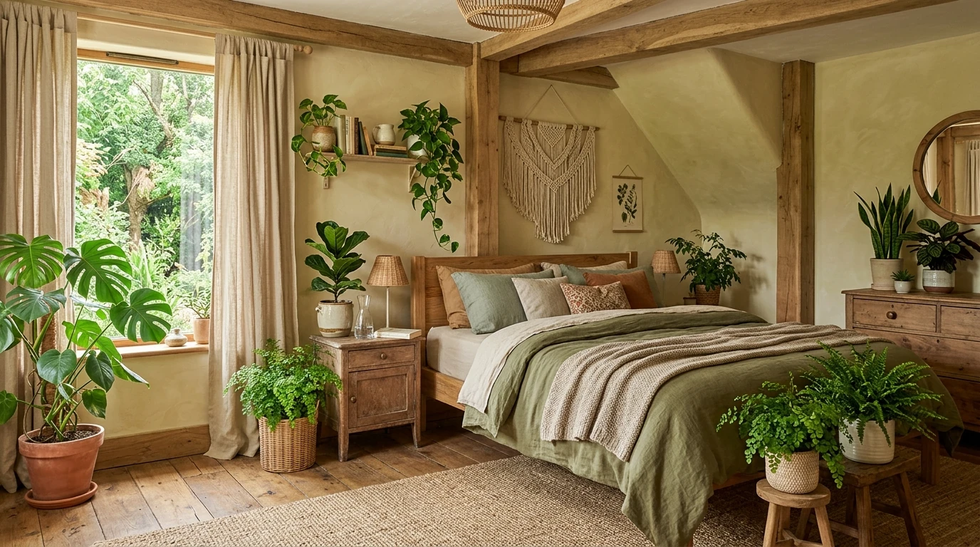 Earthy bedroom idea 9
