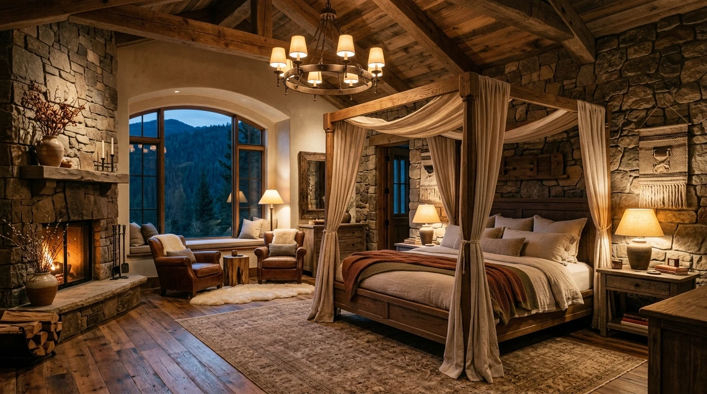 Earthy bedroom idea 14