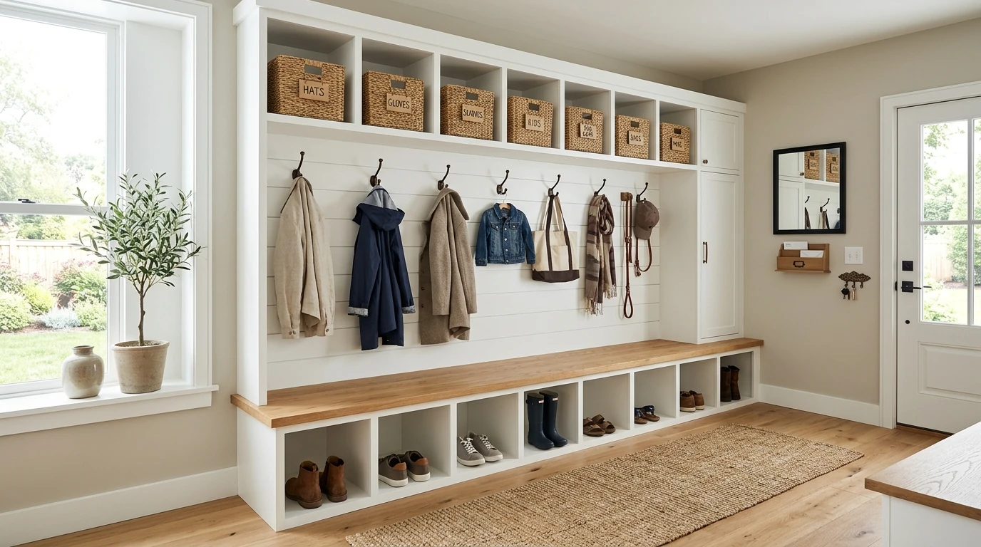 14 Organized Mudroom Ideas for a Tidy and Functional Entryway