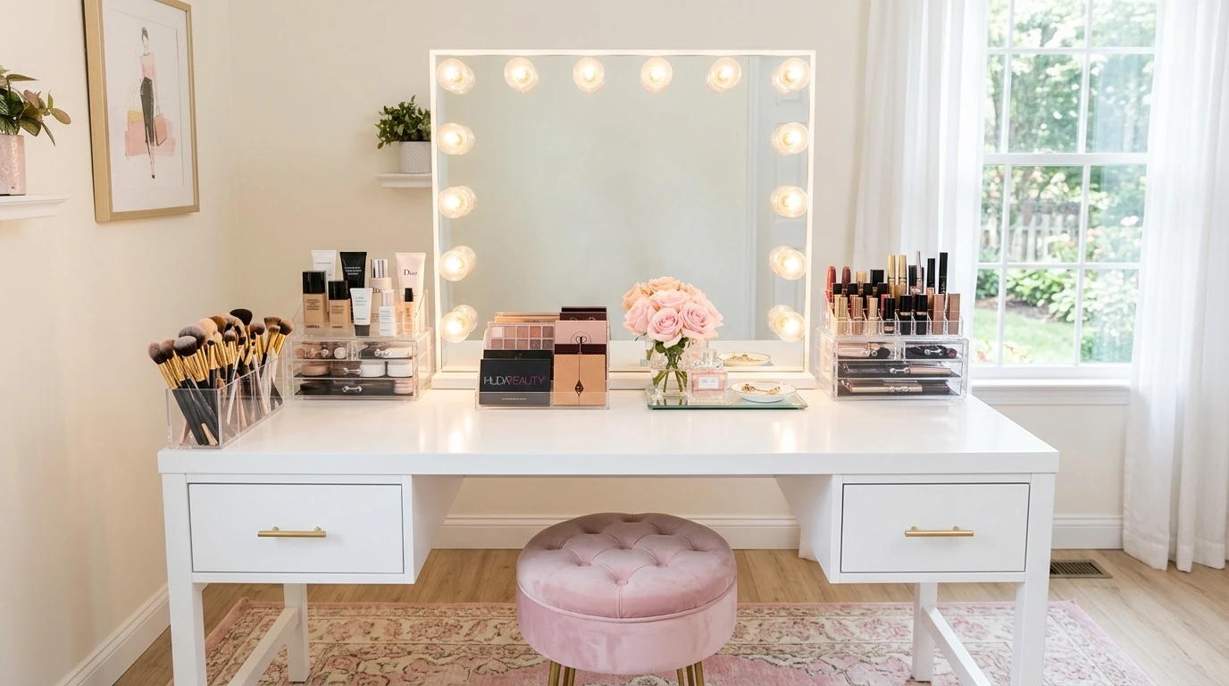 14 Pinterest-Worthy Makeup Desk Ideas for a Glamorous Space