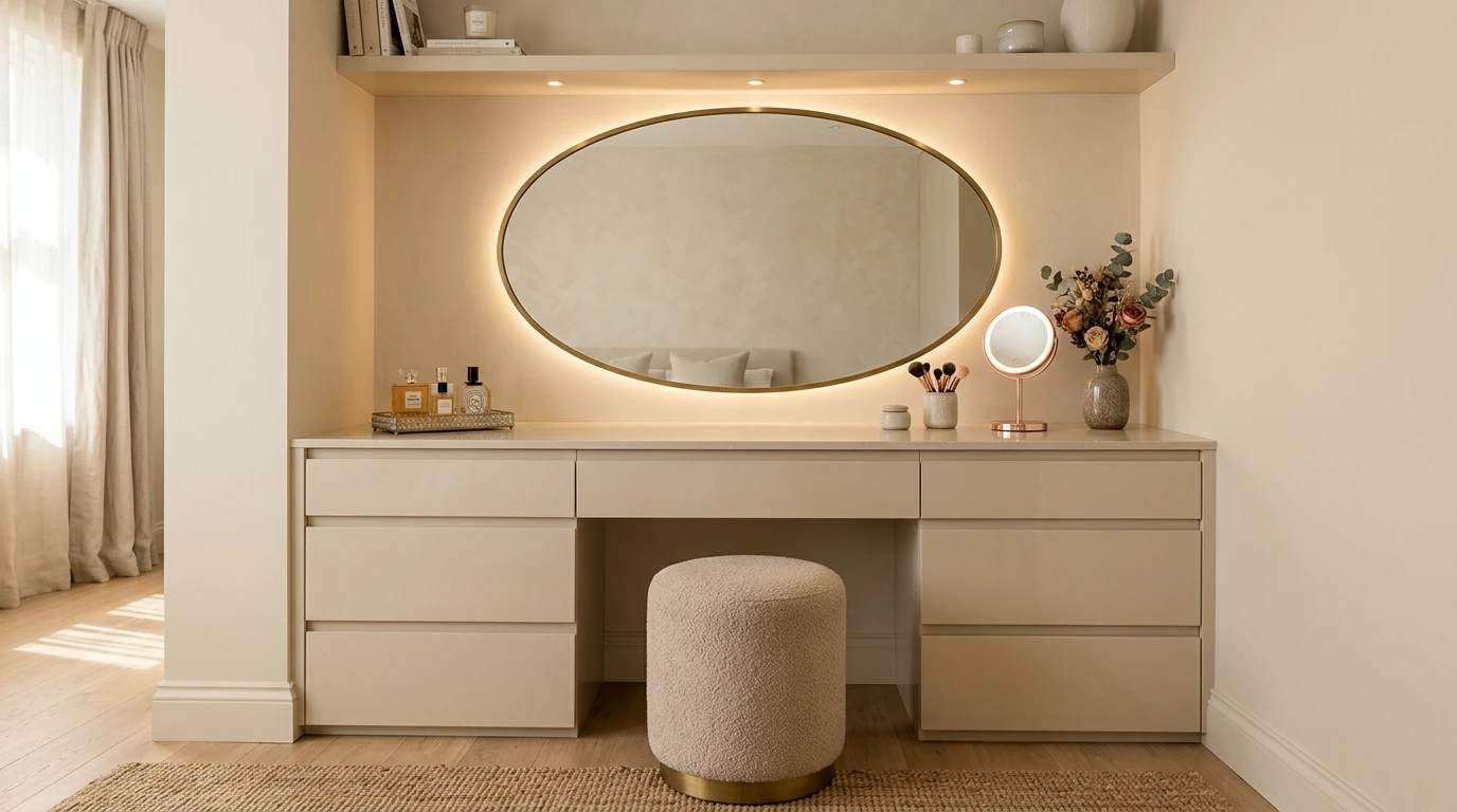 Makeup desk idea 11