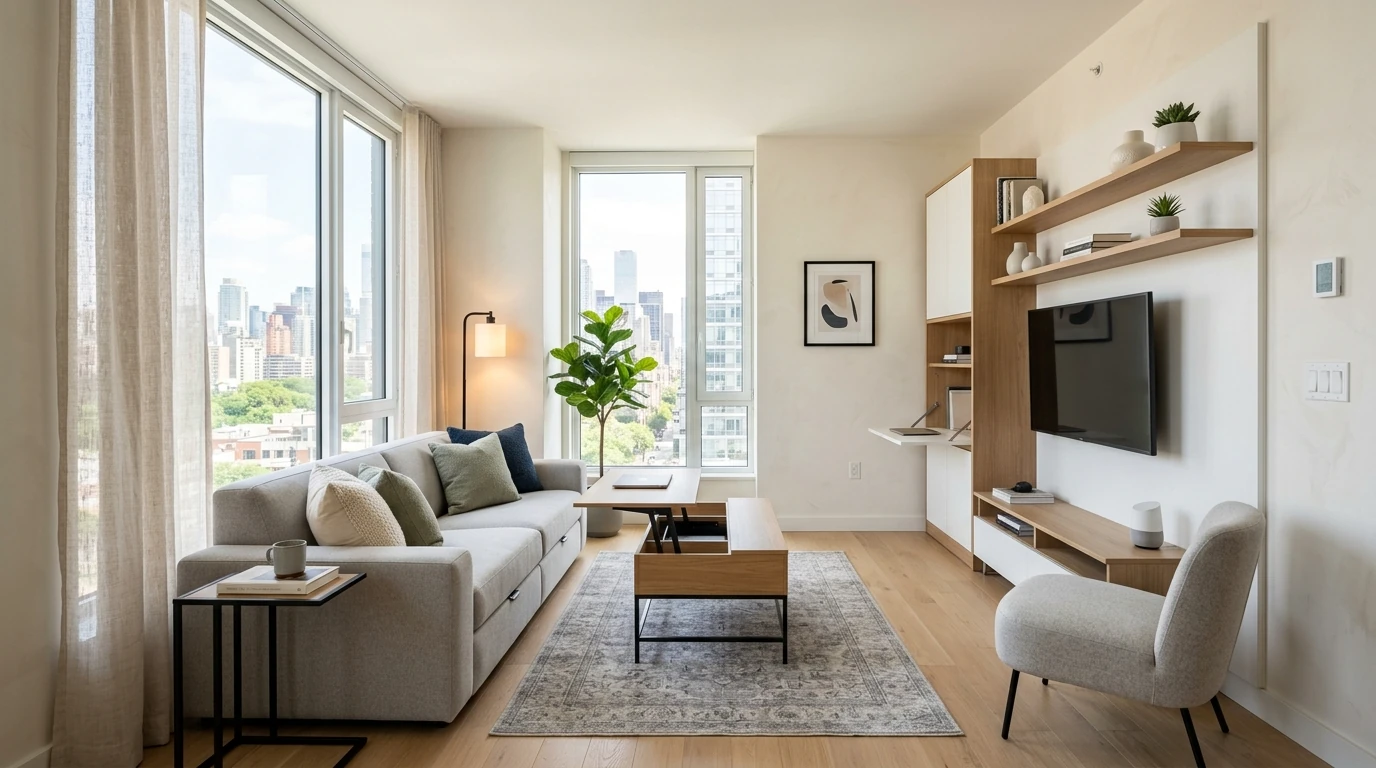 Contemporary living room idea 11