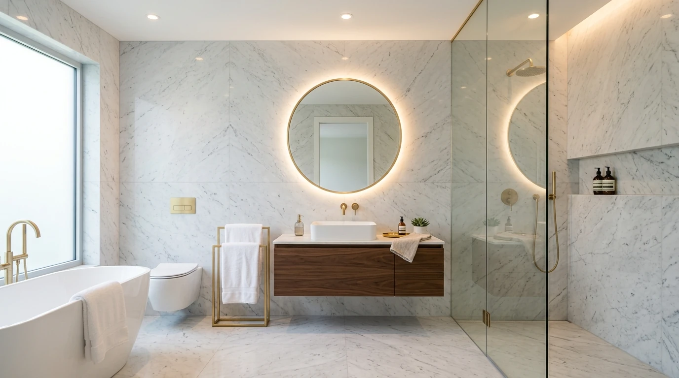 Sleek Modern Bathroom Design Ideas with Clean Lines idea 7