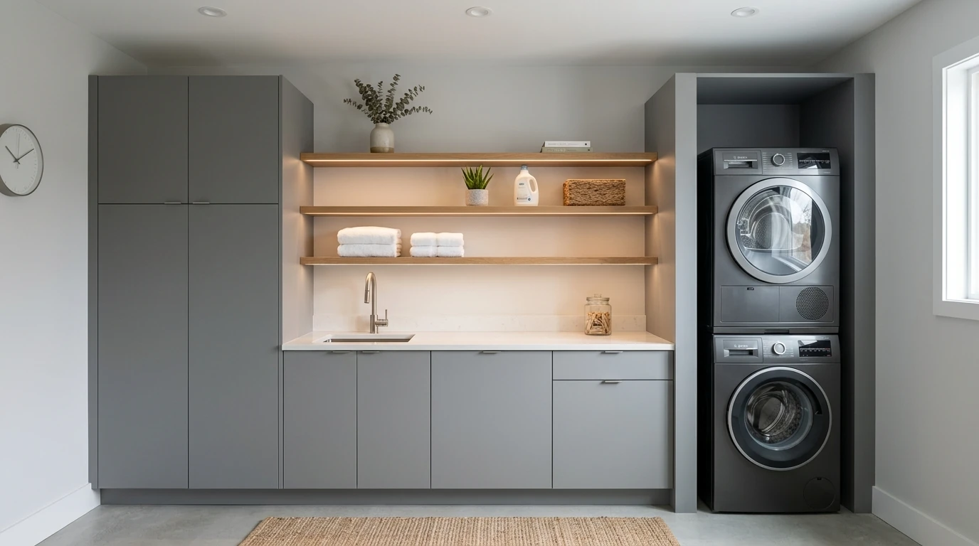 Sleek modern laundry idea 2