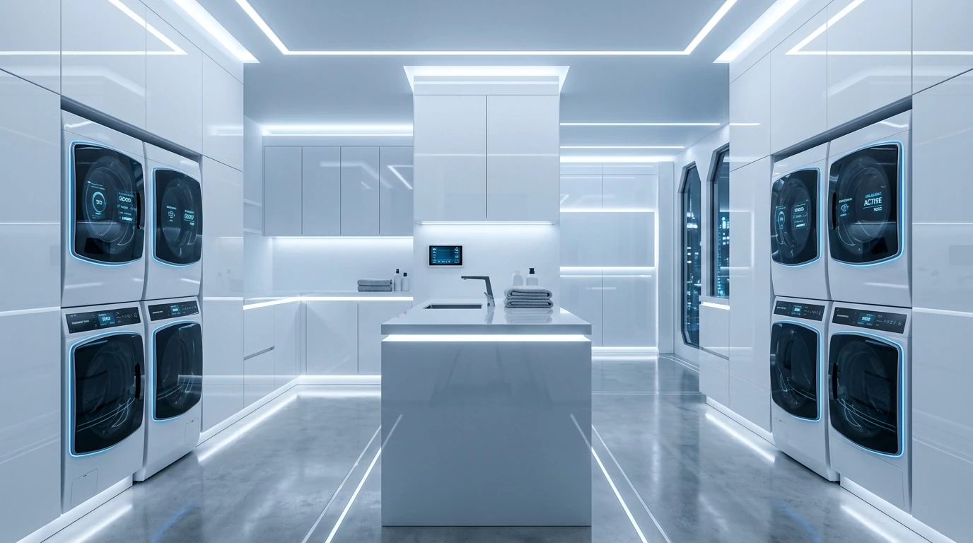 Sleek modern laundry idea 7