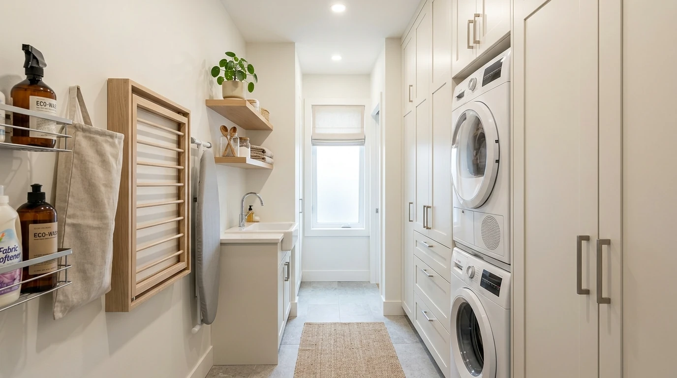 Sleek modern laundry idea 8