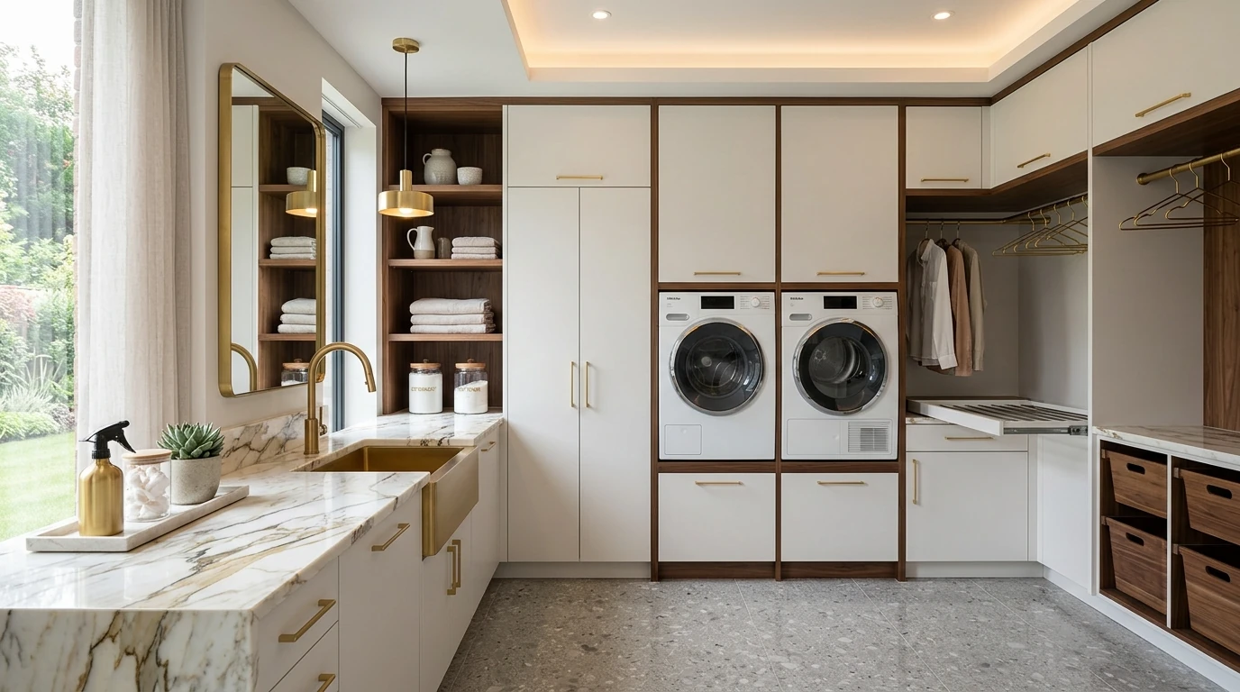 Sleek modern laundry idea 9