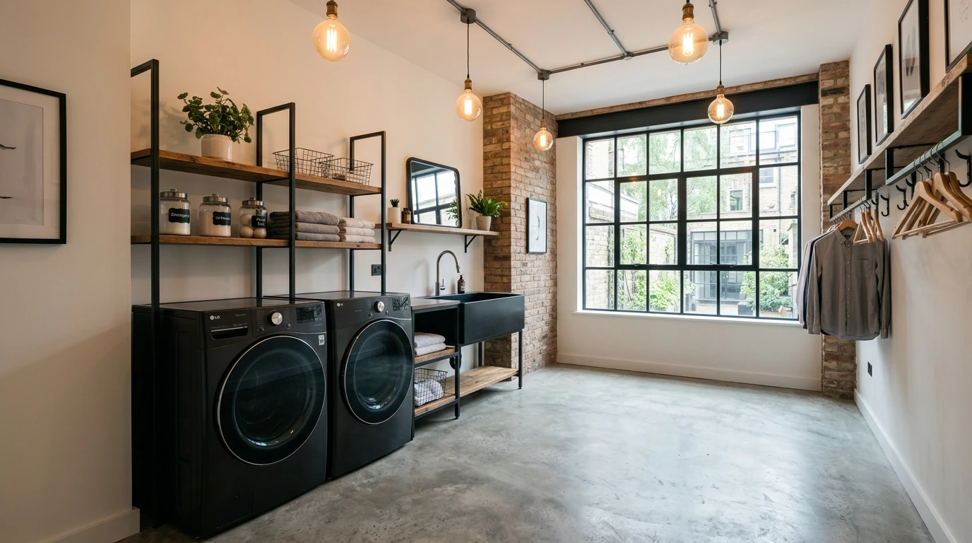 Sleek modern laundry idea 10