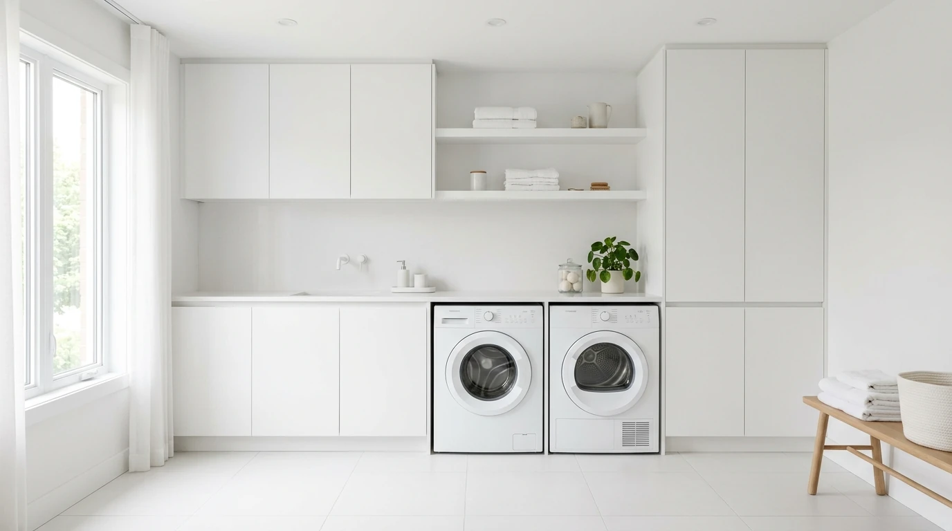 Sleek modern laundry idea 11