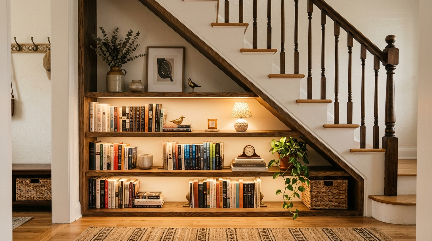 Smart Under Stair Storage Ideas for Unused Spaces idea 2