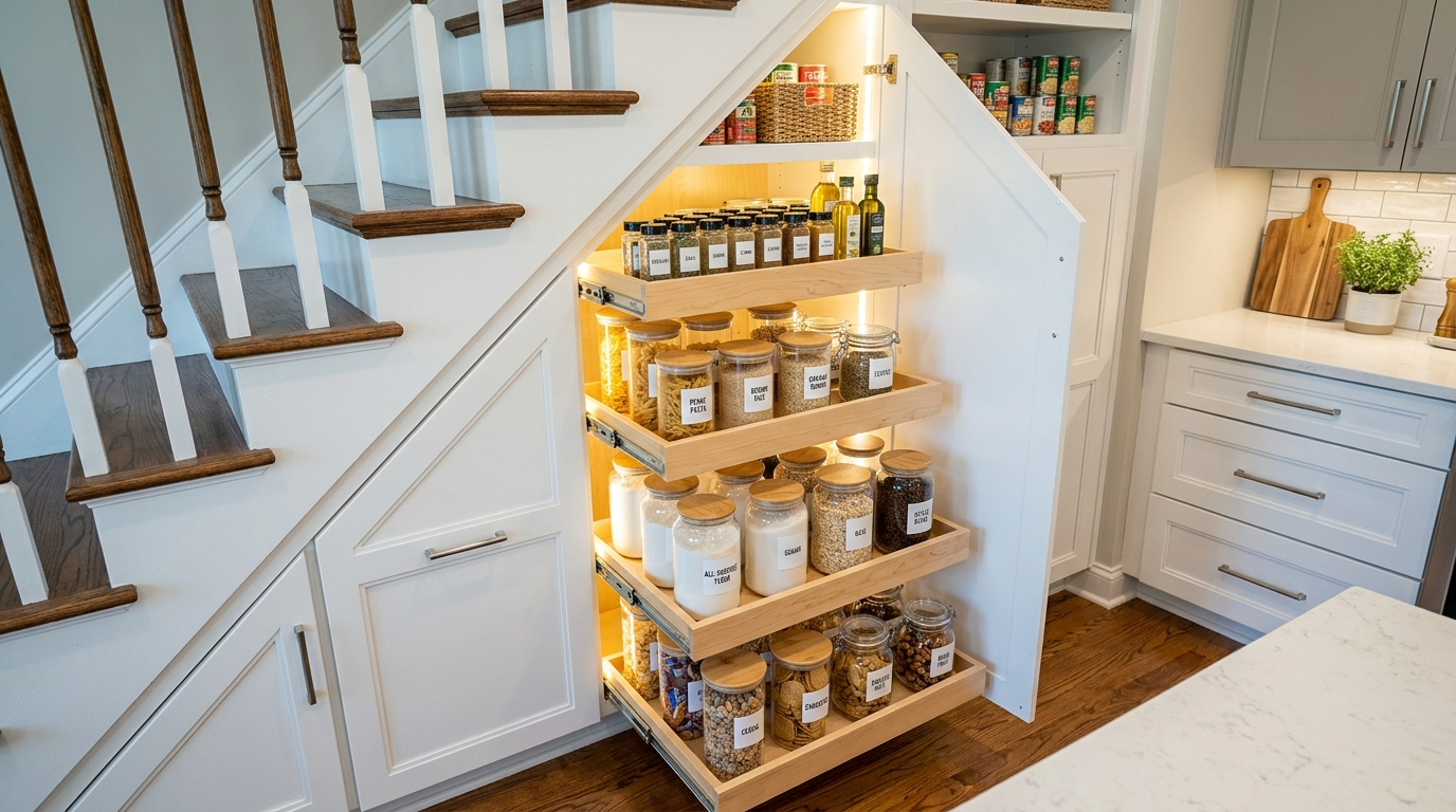 Smart Under Stair Storage Ideas for Unused Spaces idea 4