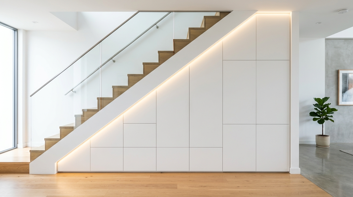 Smart Under Stair Storage Ideas for Unused Spaces idea 14