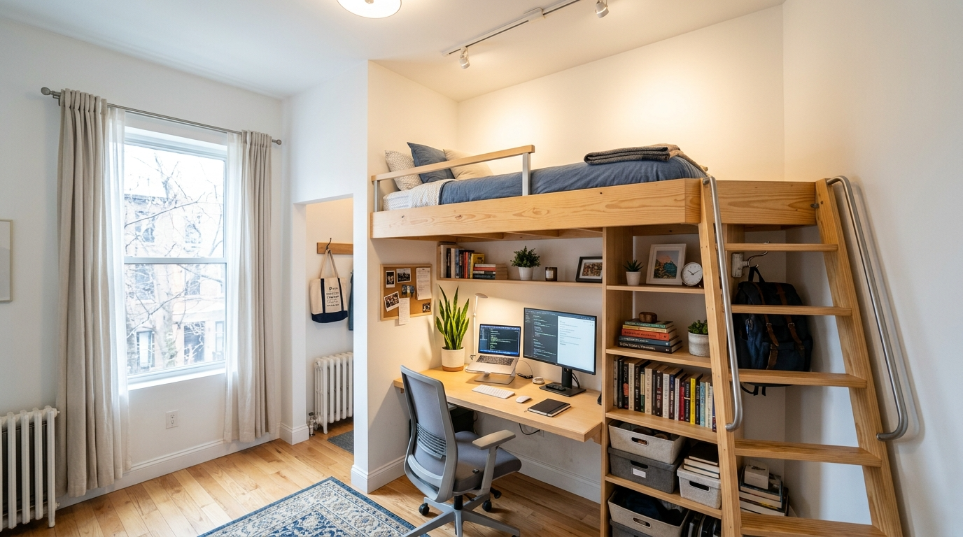 Space-Saving Studio Apartment Layout Ideas for Small Living idea 2
