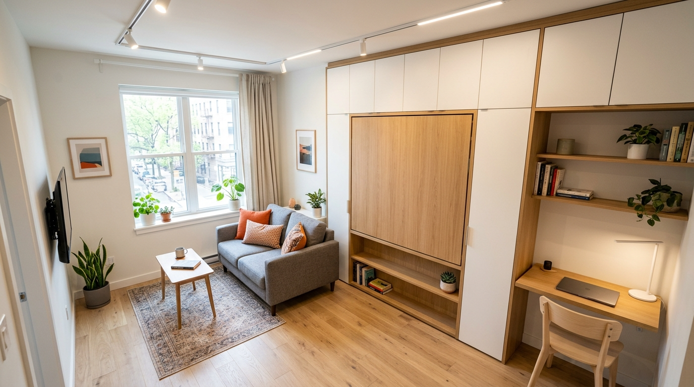 Space-Saving Studio Apartment Layout Ideas for Small Living idea 5