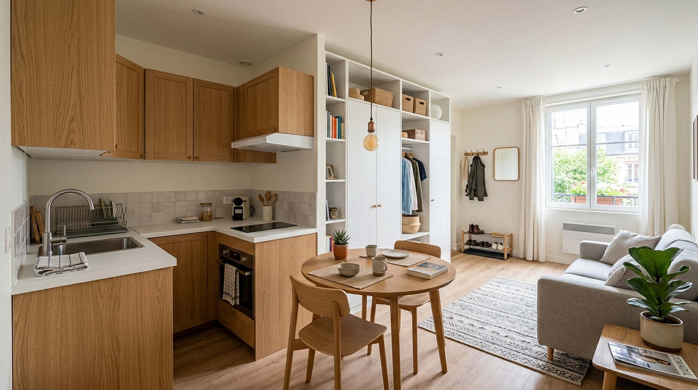Space-Saving Studio Apartment Layout Ideas for Small Living idea 7