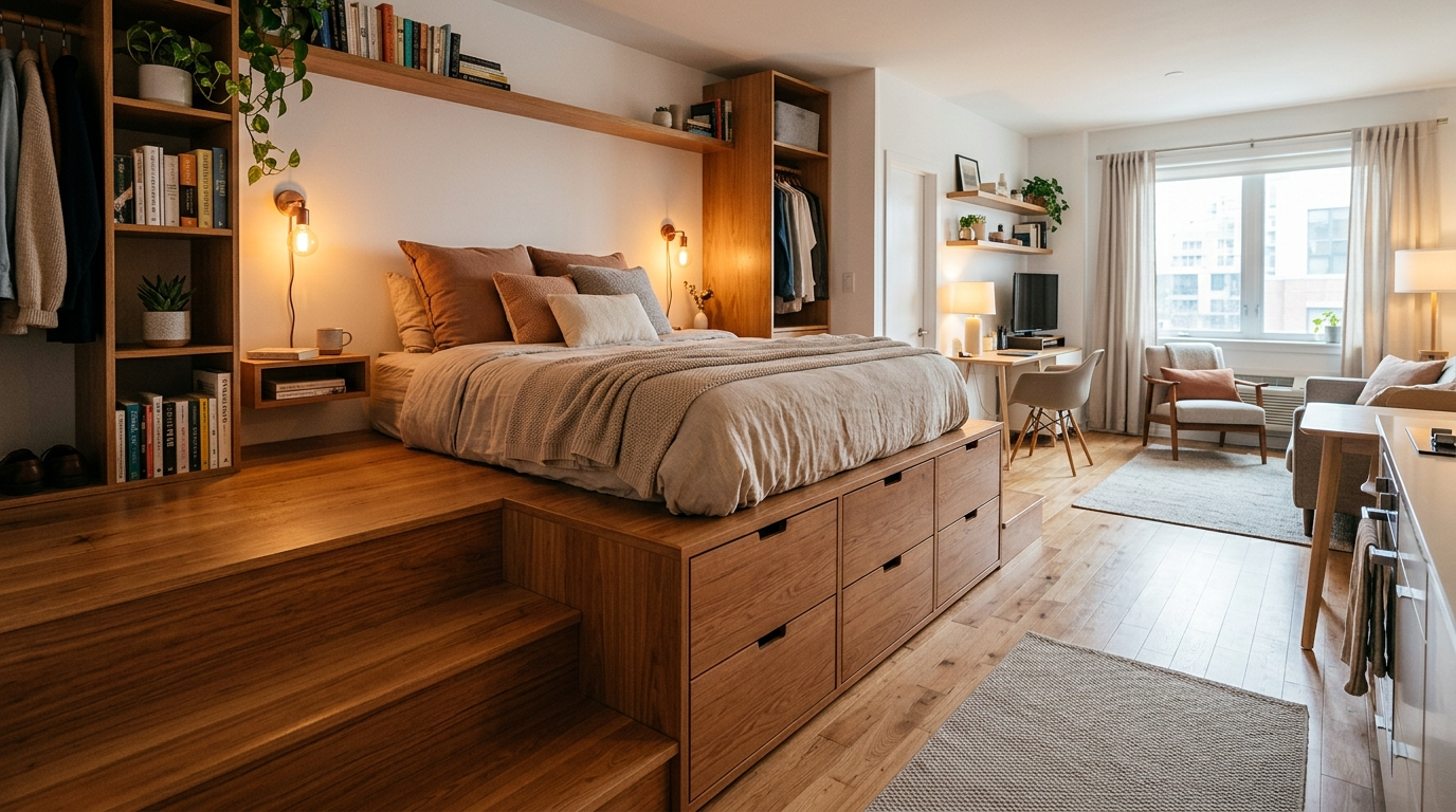 Space-Saving Studio Apartment Layout Ideas for Small Living idea 8